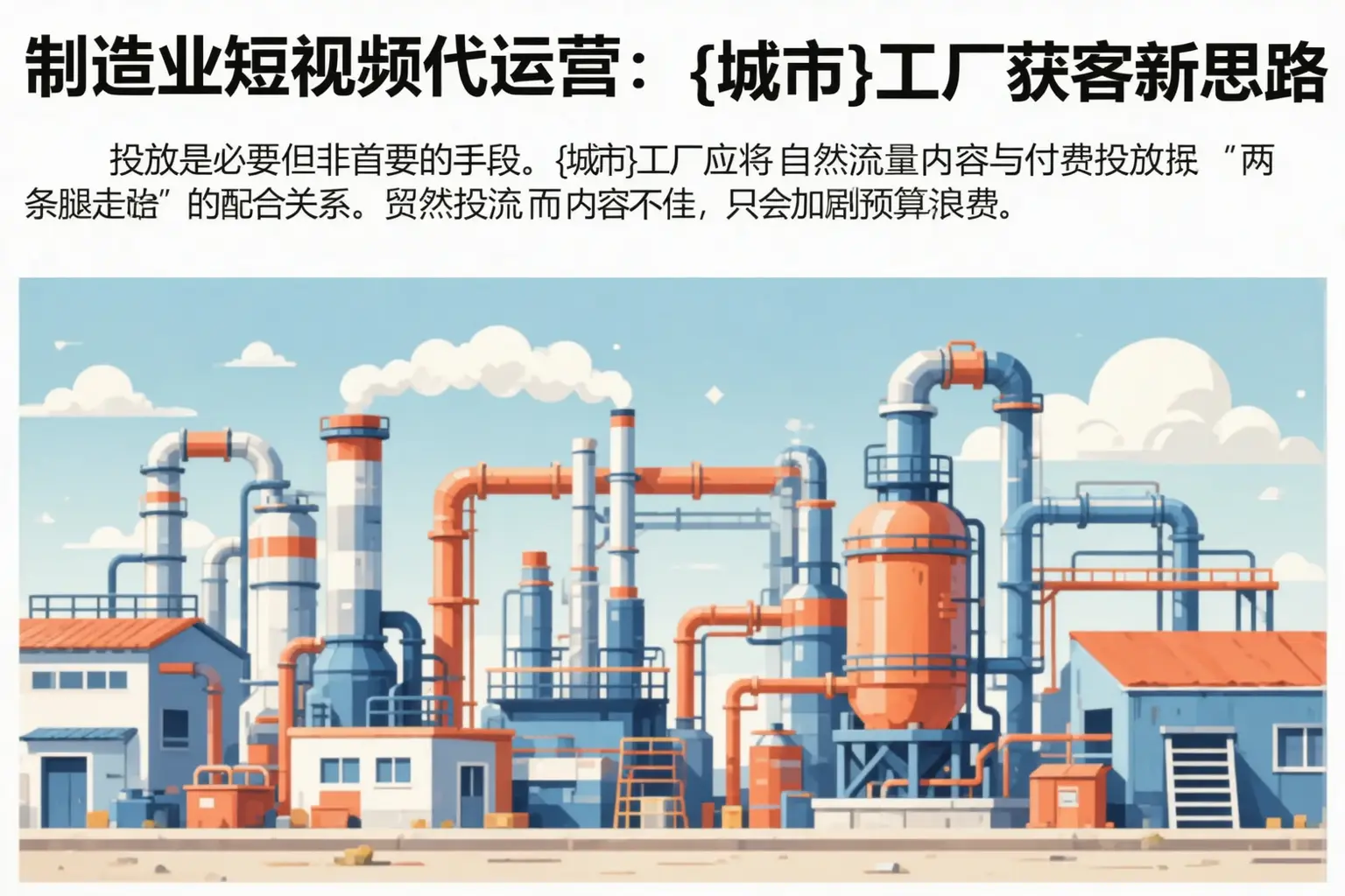制造业短视频代运营：石河子工厂获客新思路