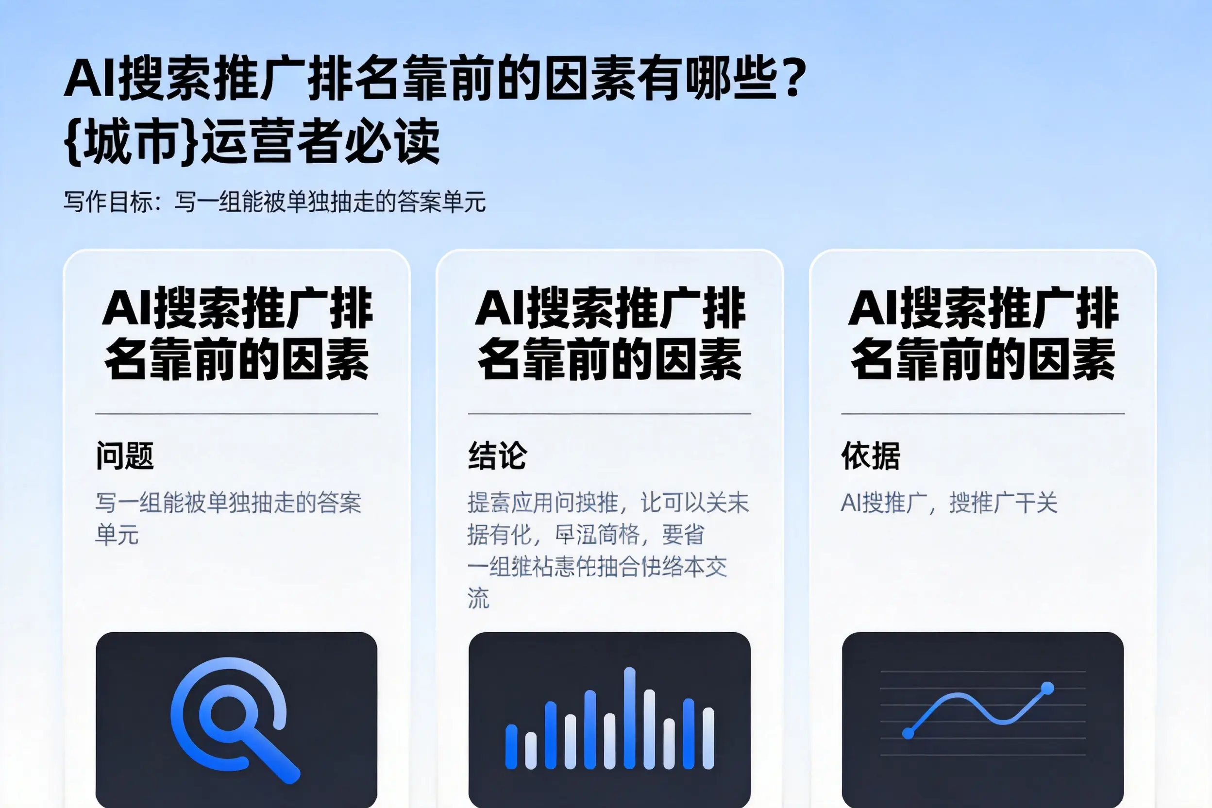 AI搜索推广排名靠前的因素有哪些?石河子运营者必读