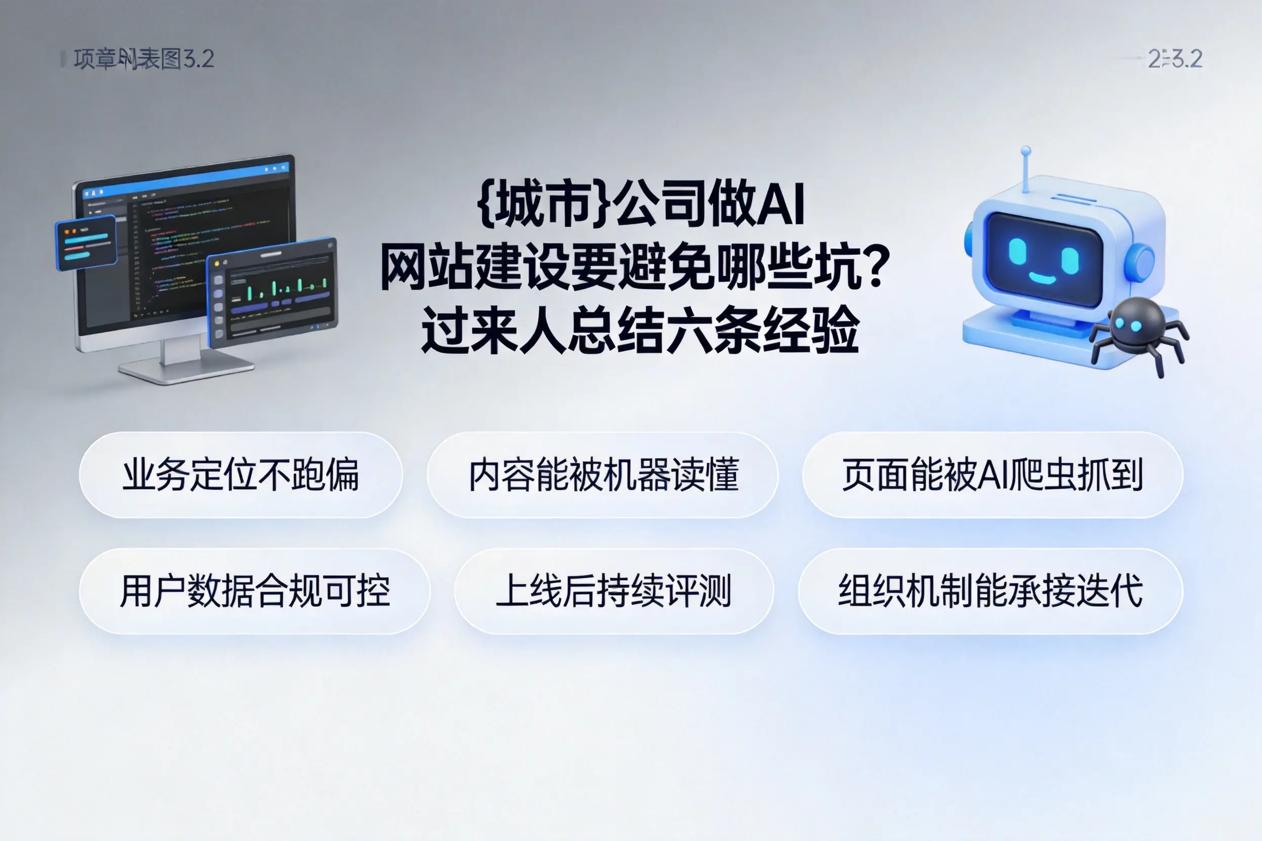 石河子公司做AI网站建设要避免哪些坑？过来人总结六条经验