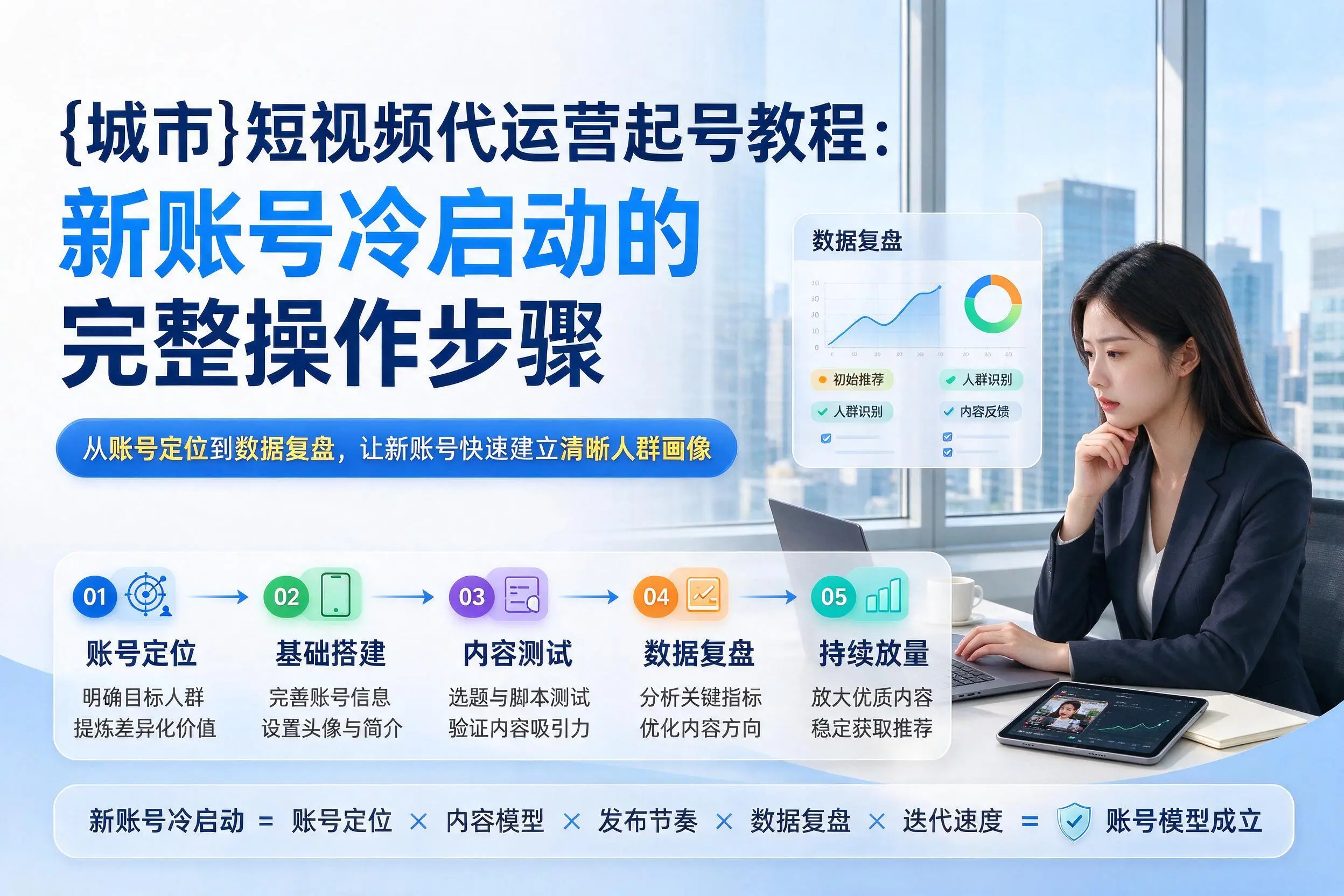 石河子短视频代运营起号教程：新账号冷启动的完整操作步骤