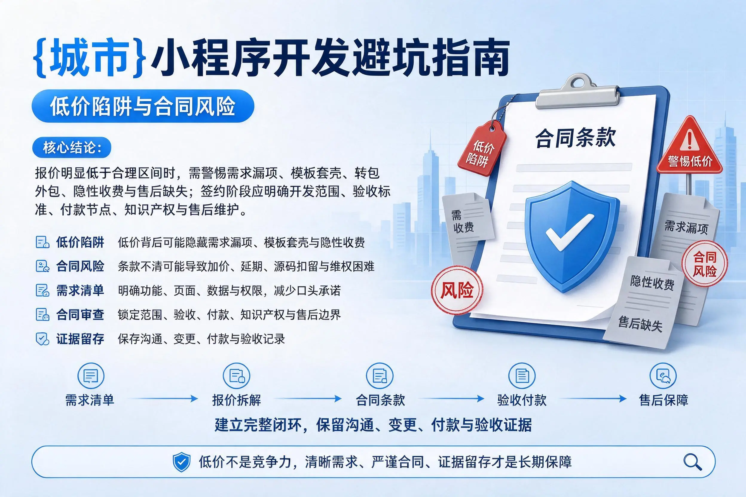 石河子小程序开发避坑指南:低价陷阱与合同风险