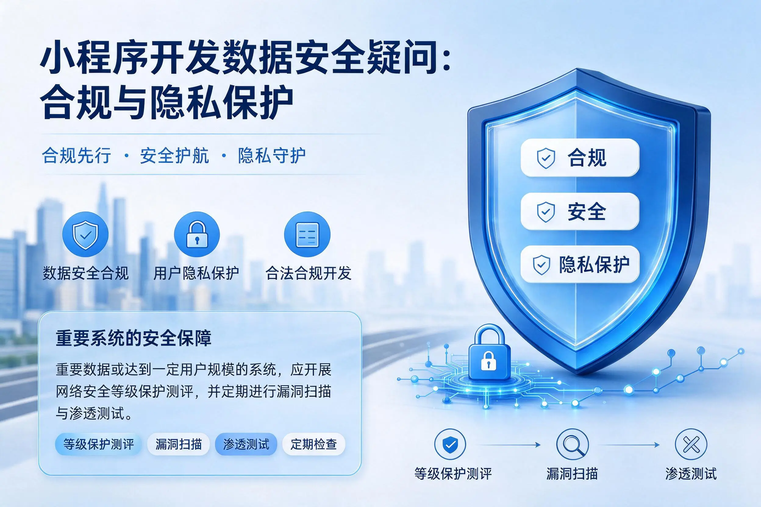 石河子小程序开发数据安全疑问:合规与隐私保护