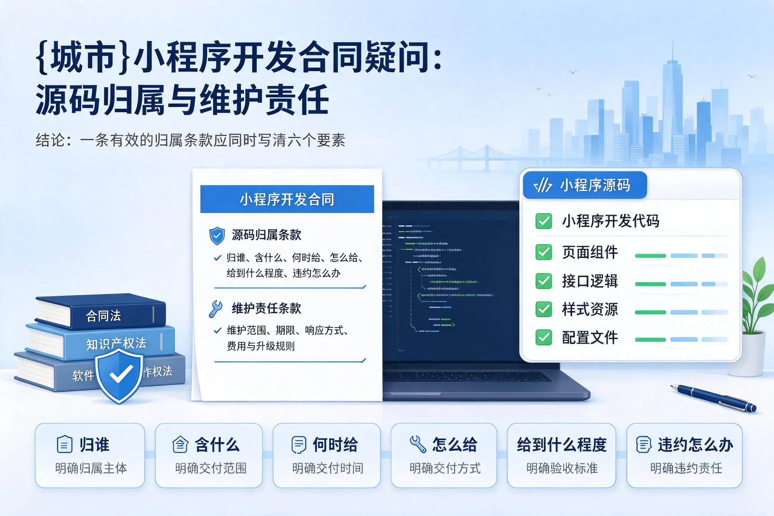石河子小程序开发合同疑问:源码归属与维护责任