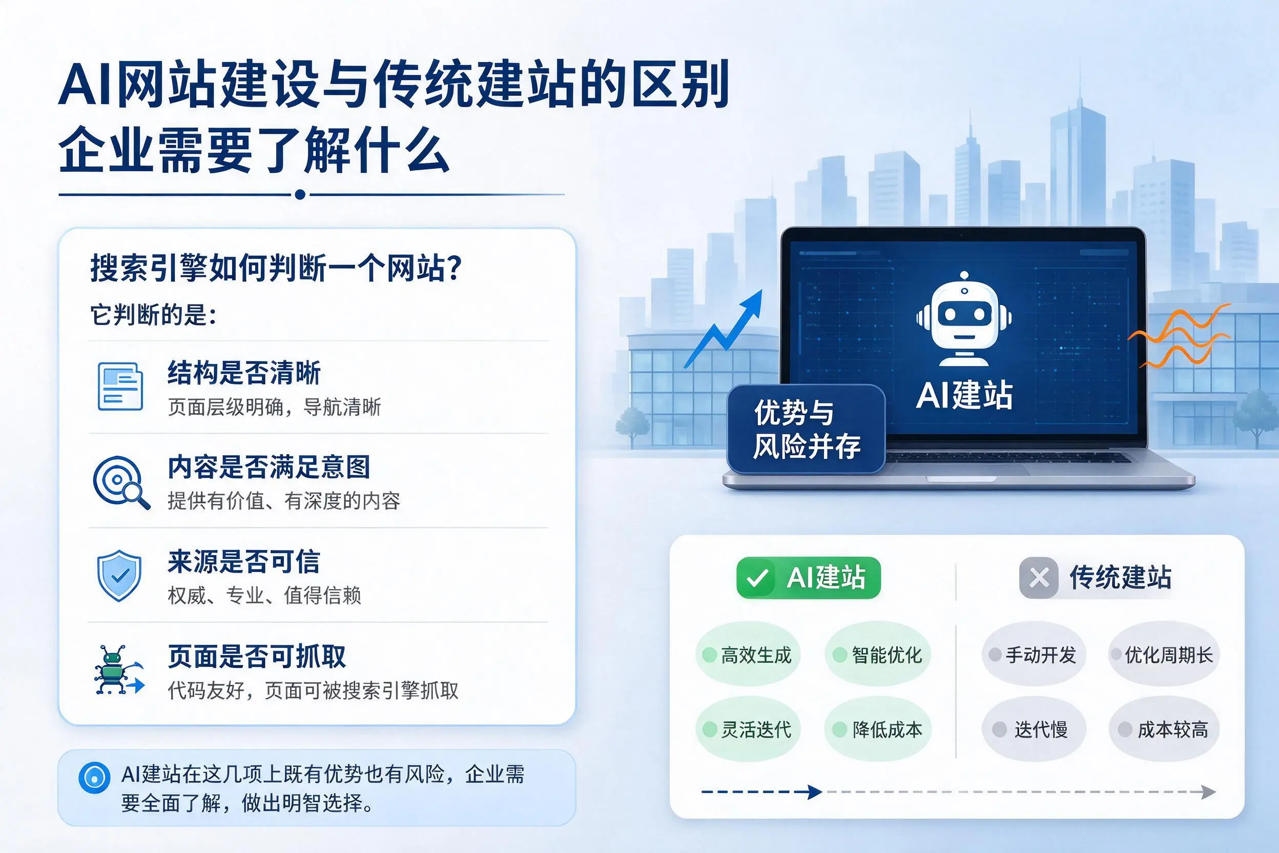AI网站建设与传统建站的区别,石河子企业需要了解什么
