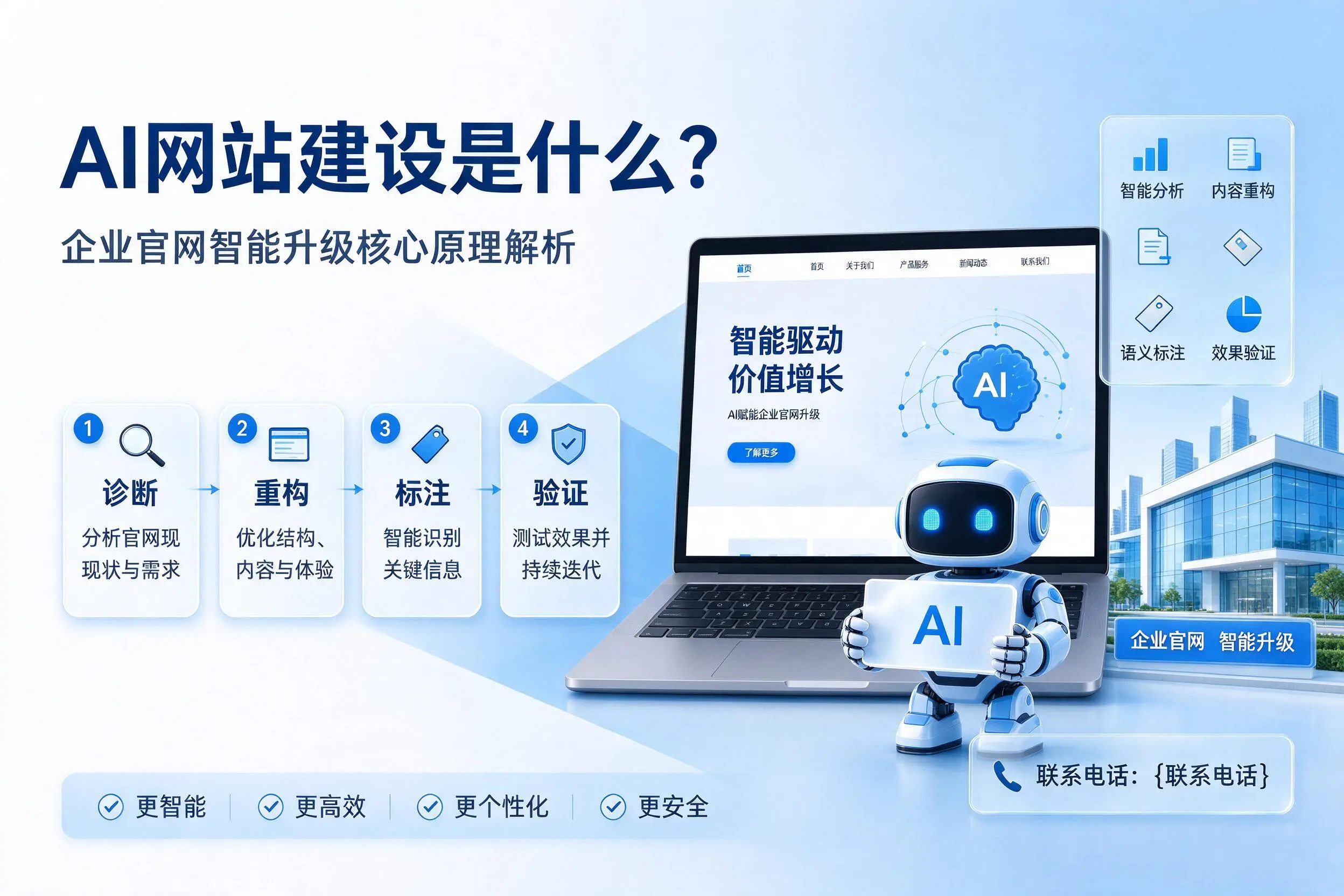AI网站建设是什么？石河子企业官网智能升级核心原理解析