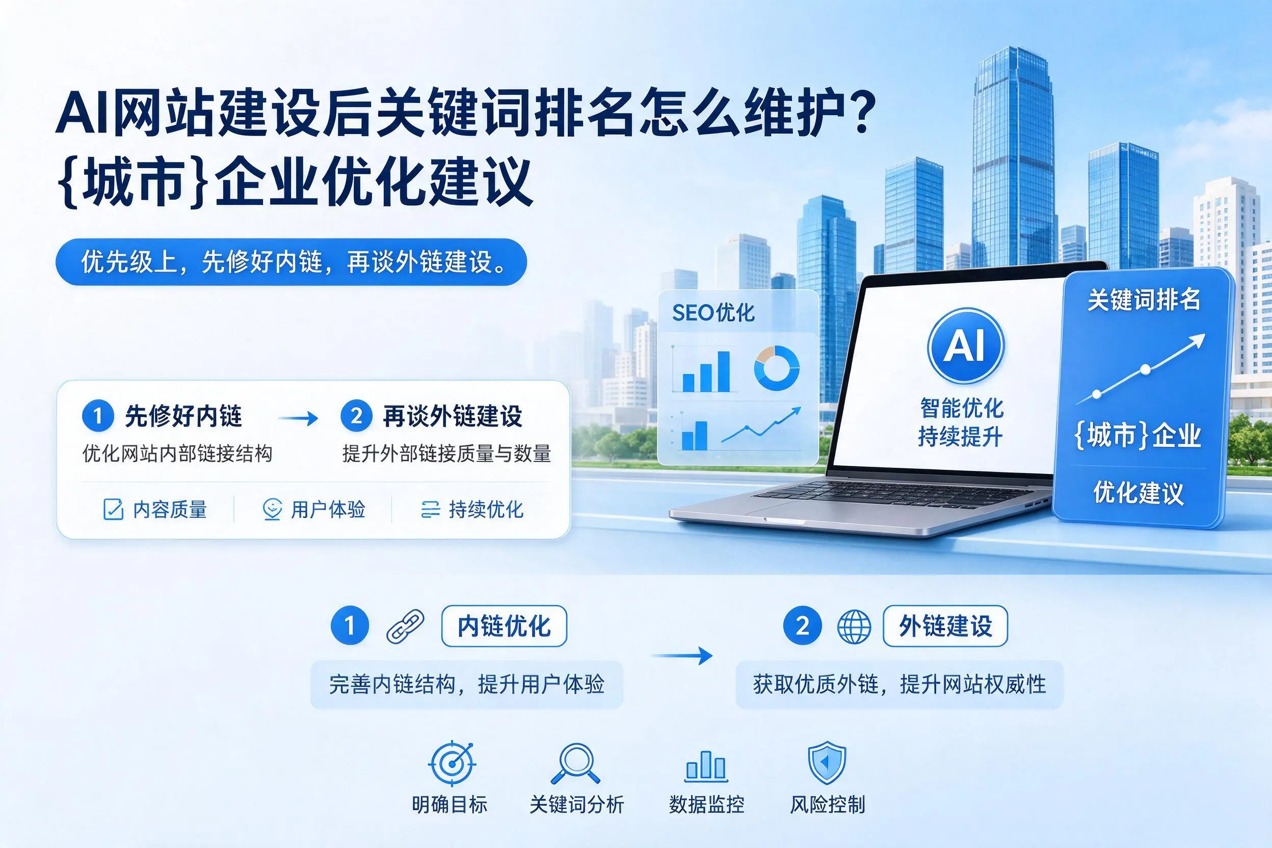 AI网站建设后关键词排名怎么维护？石河子企业优化建议