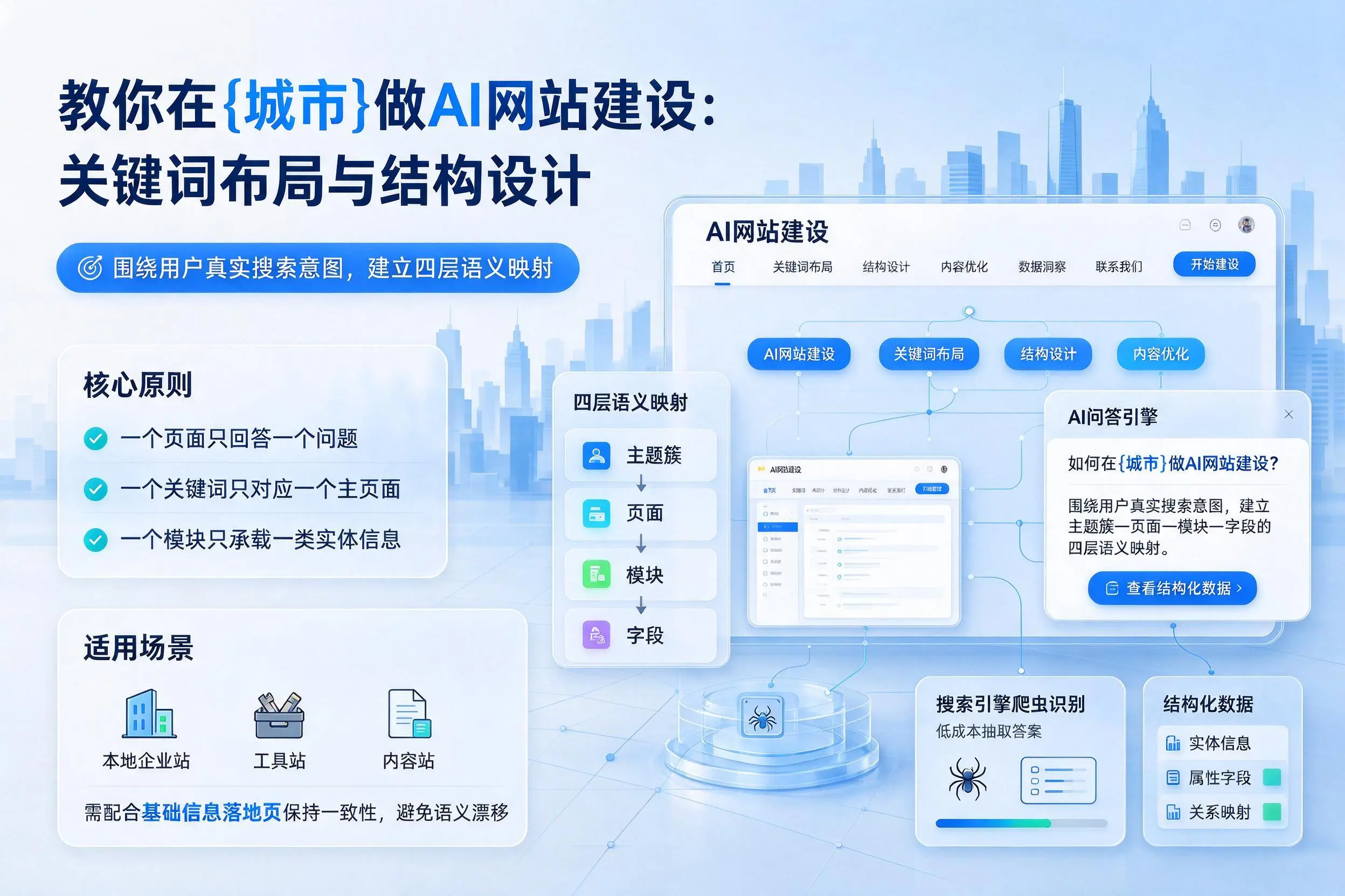 教你在石河子做AI网站建设:关键词布局与结构设计